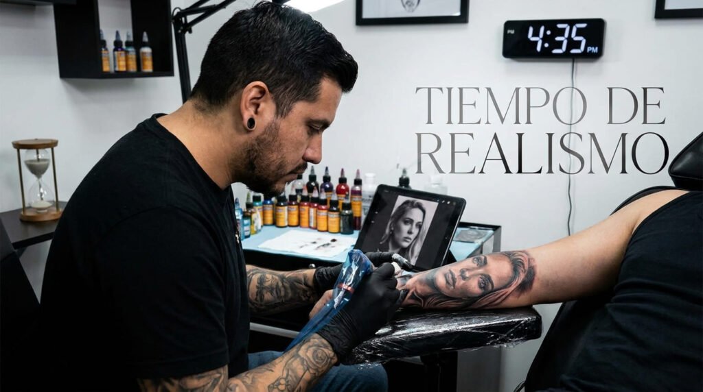 ¿Cuánto tarda en hacerse un tatuaje realista?