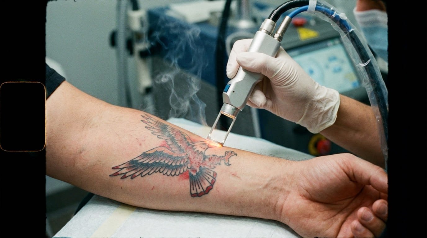 Sesiones para eliminar un tatuaje con láser